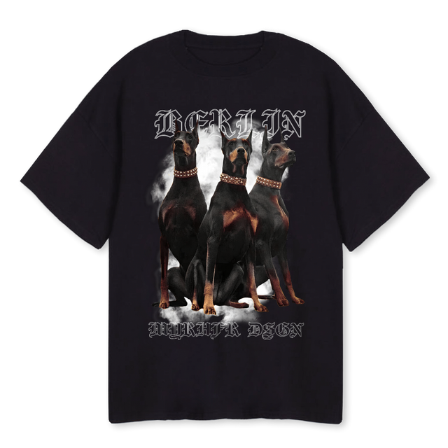 DOBERMAN MD Black Oversized Tee.