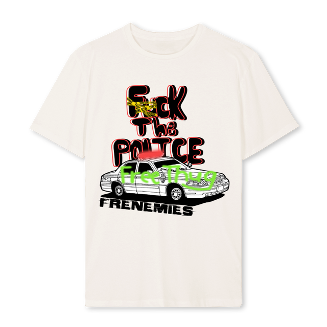 FTHEPOPO Vintage White Regular Tee.