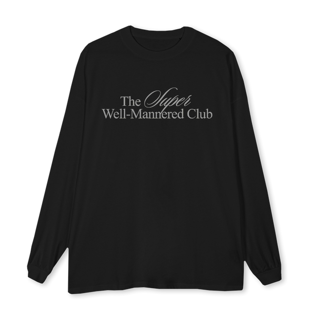TSWMCBLK_2 Black Oversized LS Tee.