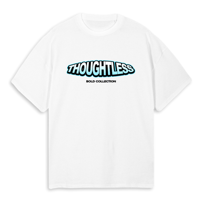 BOLD FRONT 2 White Oversized Tee.