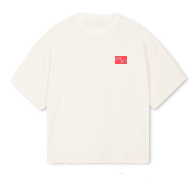 OLDFASH Vintage White Oversized Boxy Tee.