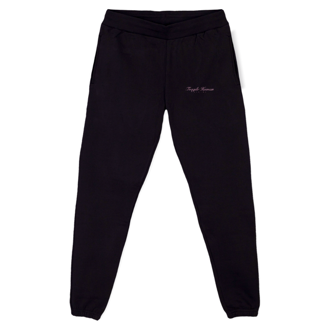 FRGL LG PNT Black Relaxed Sweatpants.
