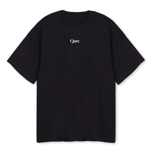 QUREBLACKTSHIRT_3 Black Oversized Tee.