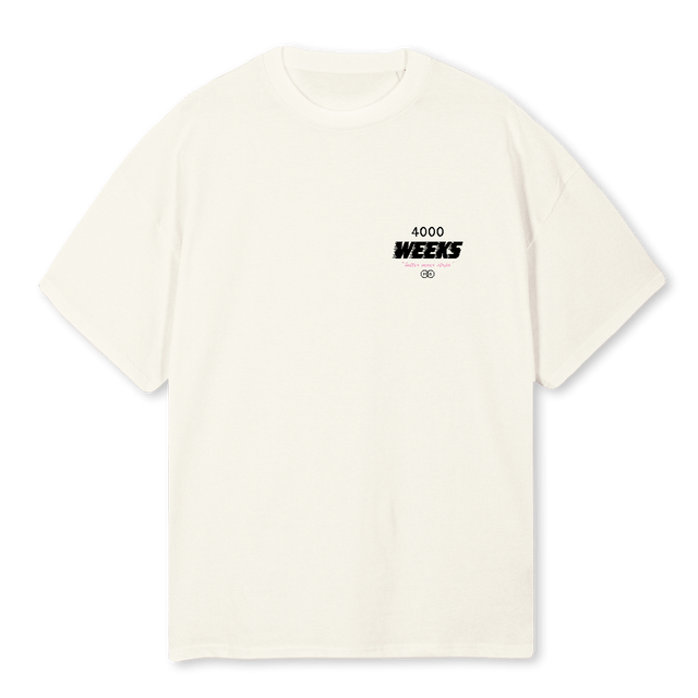 OWNLANEWHITE Cream Oversized Tee.