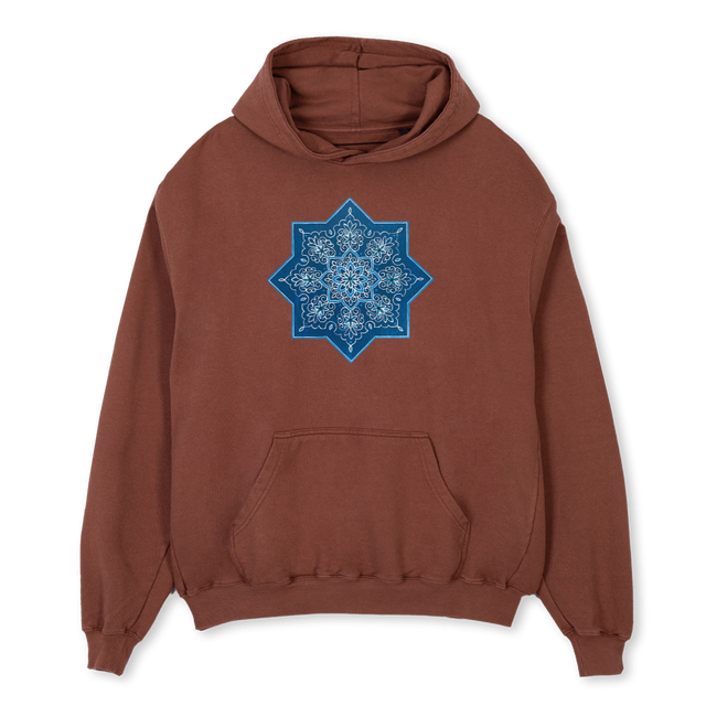 HOODIEOVERFLOWER Vintage Brown Oversized Hoodie.