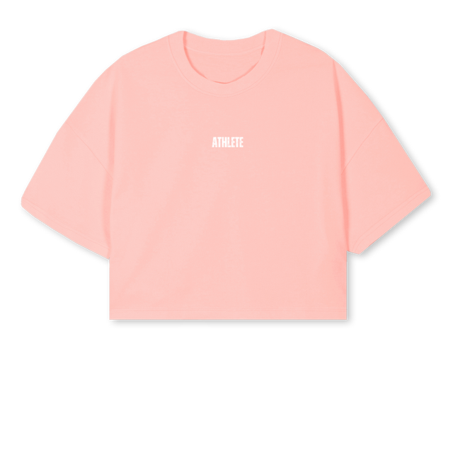 NKCROPLMCBLACK_PC Pink Clay Cropped Oversized Tee