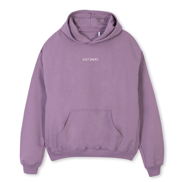 PROTOTYPE PRINT OSH Purple Oversized Hoodie.