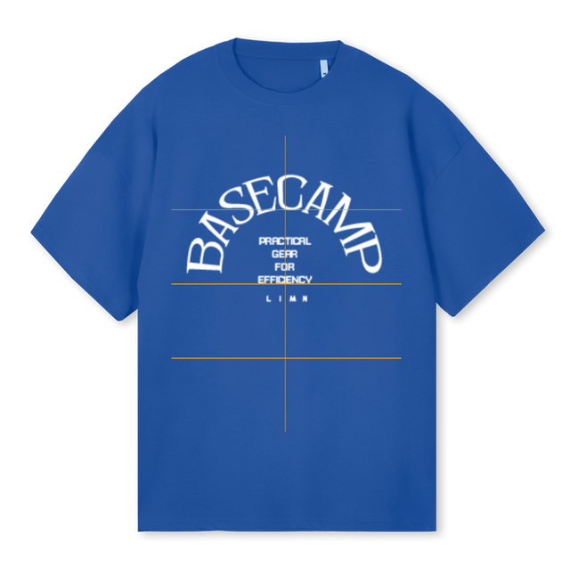 BASECAMP Cobalt Blue Oversized Tee.