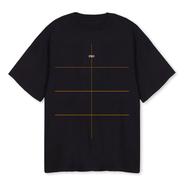 ART ETERNAL NOIR Black Oversized Tee.