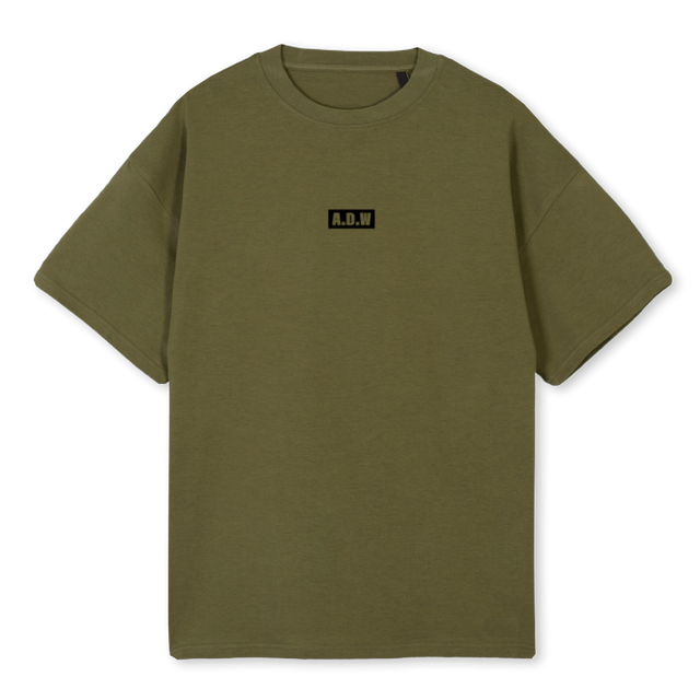 ADWBOXLOGOBK Kaki Oversized Tee