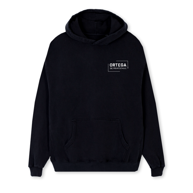 ORTEGA Black Regular Hoodie.