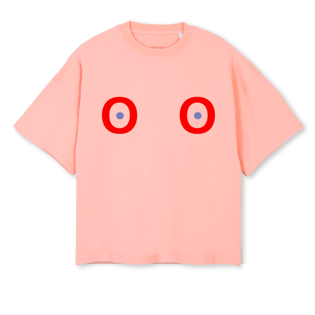 MORADAUNOPINK Pink Clay Oversized Boxy Tee