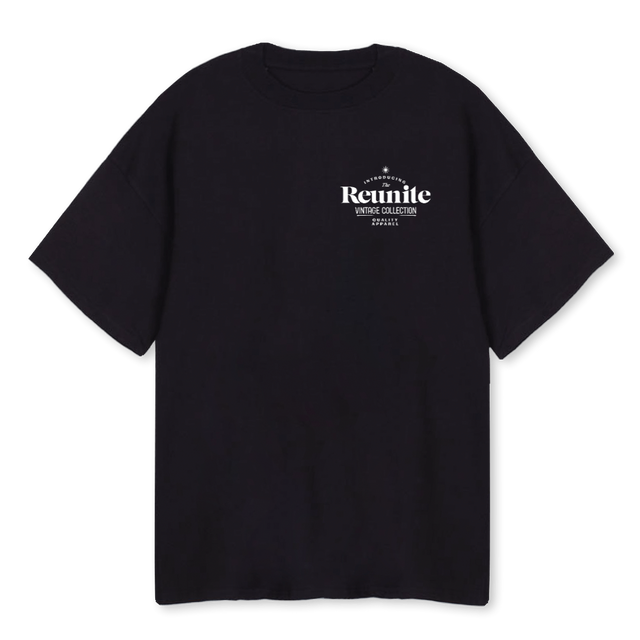 VINTAGE COLLECTION Black Oversized Tee.