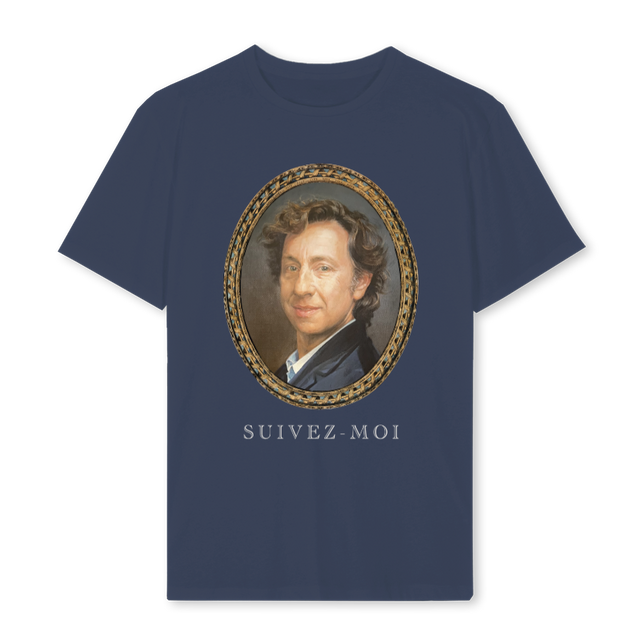 COLORFUL PORTRAIT_NR Navy Blue Regular Tee