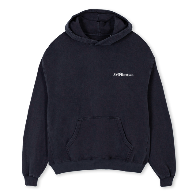 VHOODIE Vintage Black Oversized Hoodie.