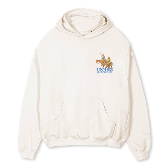 QUIXOTEHOODIE Vintage White Oversized Hoodie.