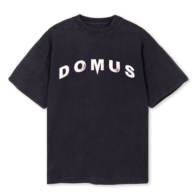ERODED T_VB Vintage Black Oversized Tee