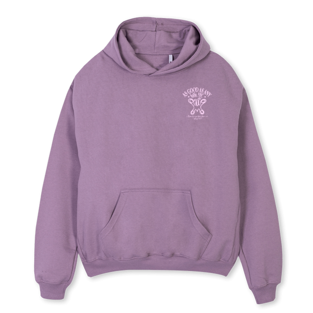 AAABUTTERFLY_P Purple Oversized Hoodie.