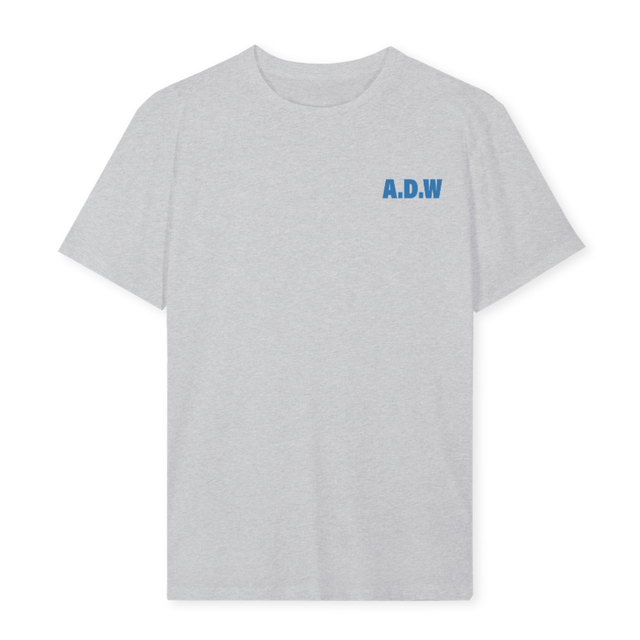 ADWBRUNNERVB_LG Light Grey Marl Regular Tee