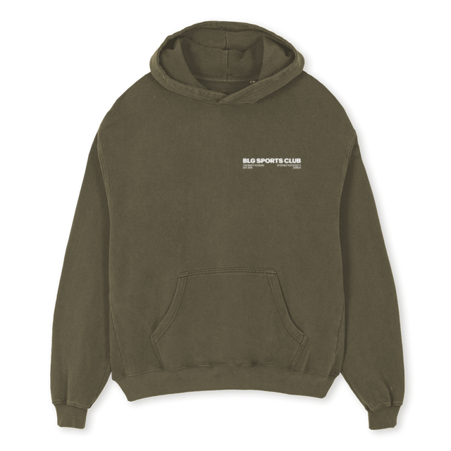 ALESS_2 Vintage Olive Oversized Hoodie