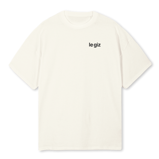 POP Cream Oversized Tee.