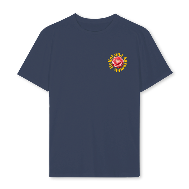 FLOWERCIRCLE_REG Navy Blue Regular Tee