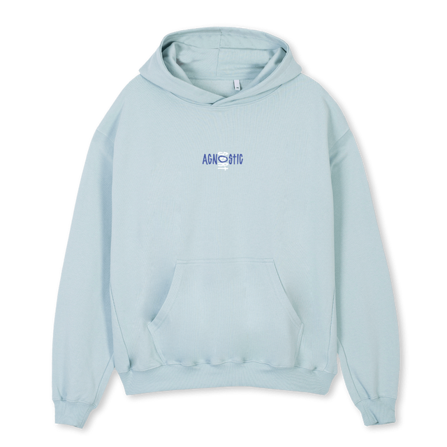 AGNOSTICXSORT COLDH Cold Blue Oversized Hoodie.