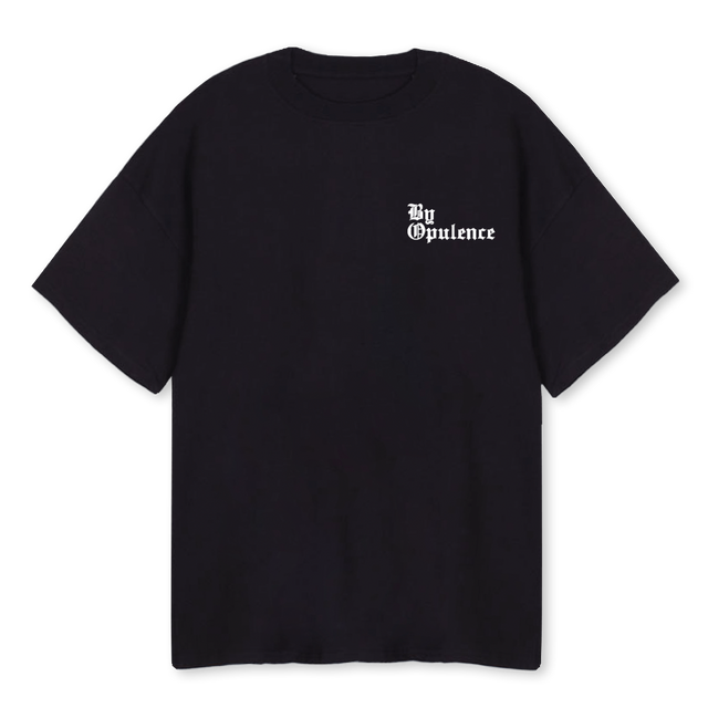 BYOPULENCEOVERTEE Black Oversized Tee.