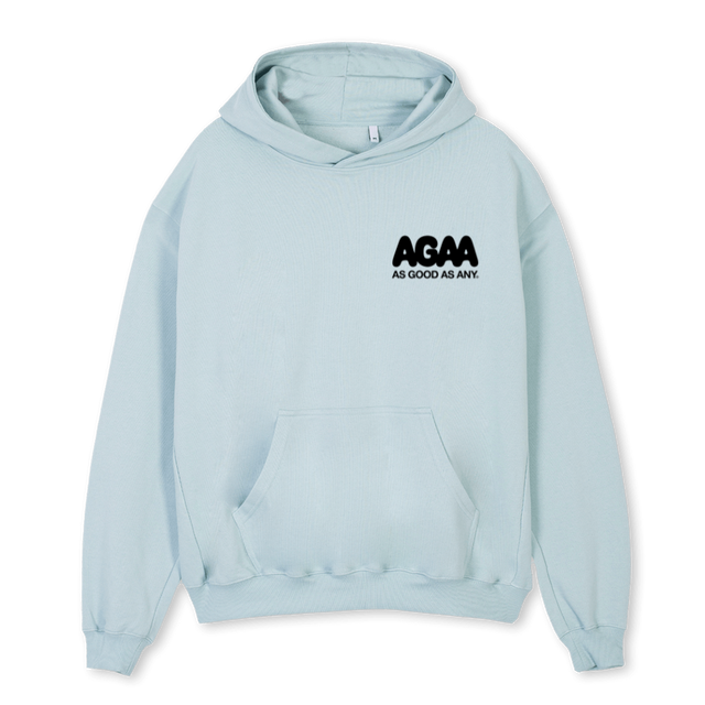 AGAABWBUBBLE_CB Cold Blue Oversized Hoodie