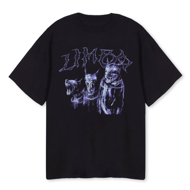 NO WARNING Black Oversized Tee.