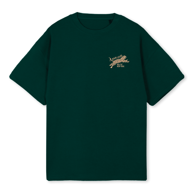 AMLCHINATOWNTIGER Wild Green Oversized Tee.