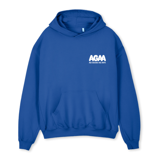 AGAAPUZZLE_CB Cobalt Blue Oversized Hoodie.