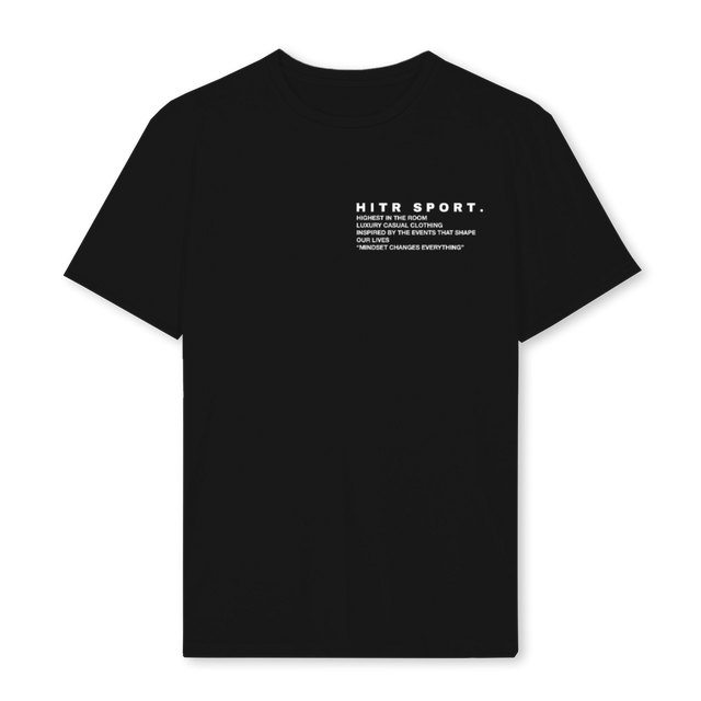 HITR WORDING T SHIRT Black Regular Tee.