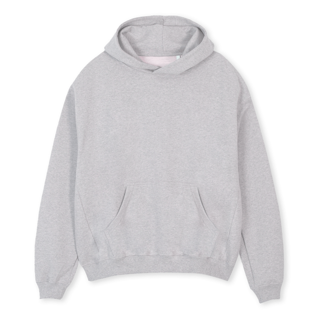 SAMPLEXNINE Light Grey Marl Oversized Hoodie.
