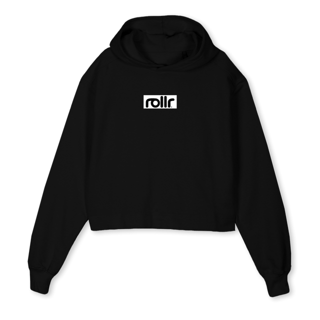 ROLLRCROPHOODIE Black Cropped Hoodie.
