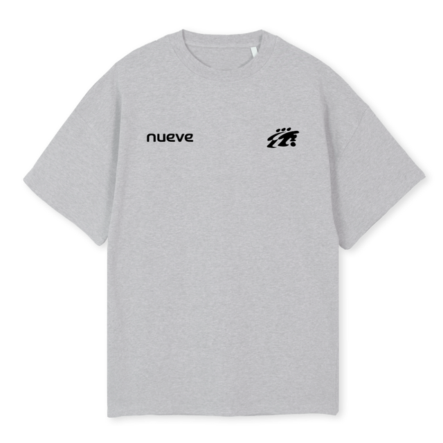 QUATRETROISTROISNOIR_OT Light Grey Marl Oversized Tee.