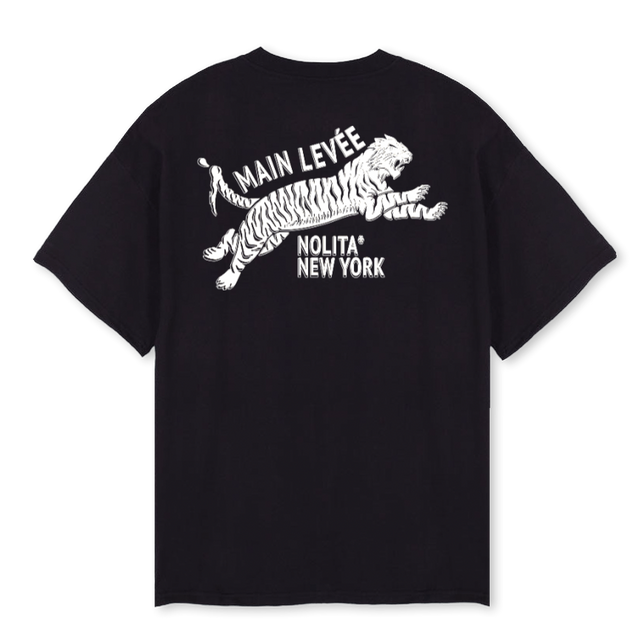 NOLITATIGER_BT Black Oversized Tee