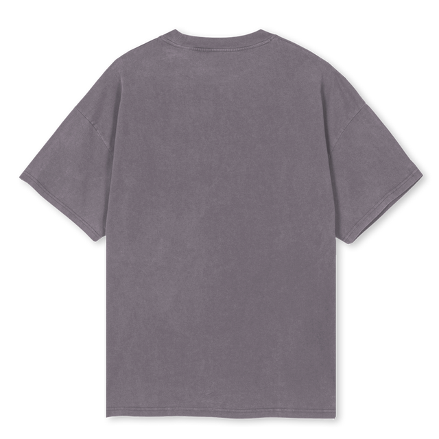 BLACKBORZ Pigment Grey Oversized Tee.