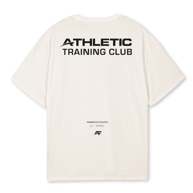 ATHLETICCLUBWB Vintage White Oversized Tee.