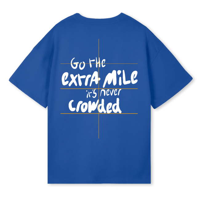 CLACKCACTISOCOBALT Cobalt Blue Oversized Tee.