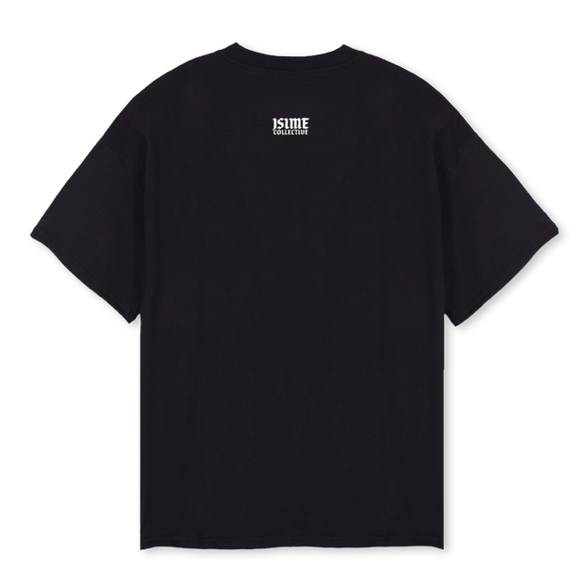 P T DISTORTION Black Oversized Tee.