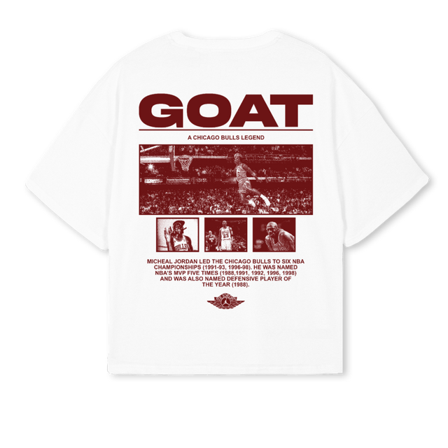 JORDAN White Oversized Boxy Tee.