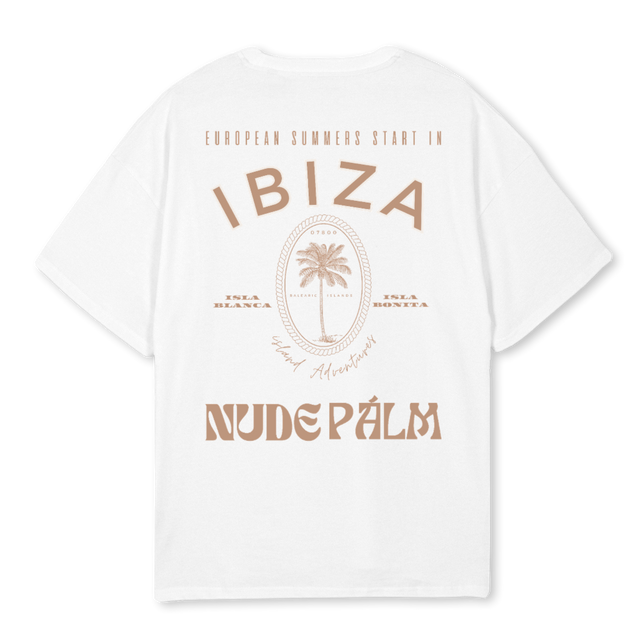 ISLAND White Oversized Tee.