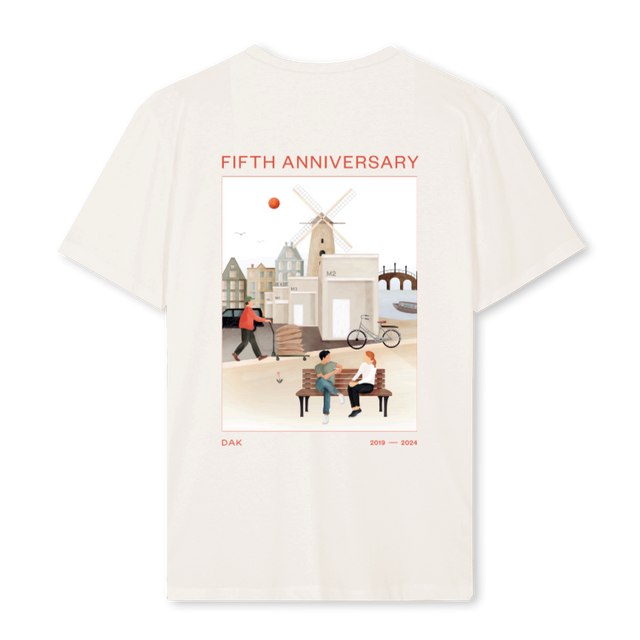 ANNIVERSAR_R Vintage White Regular Tee