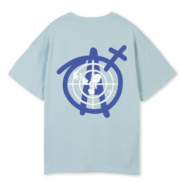 AGNOSTICXSORT COLDTS Cold Blue Oversized Tee.