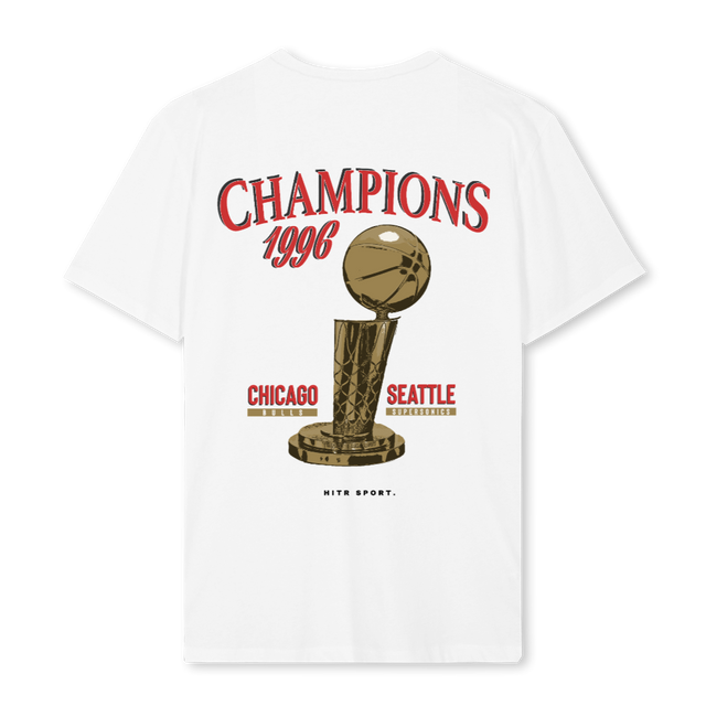 HITR CHAMPIONS White Regular Tee.