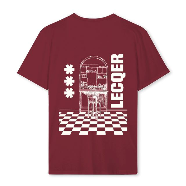 LECQ BURGUNDY Burgundy Regular Tee.