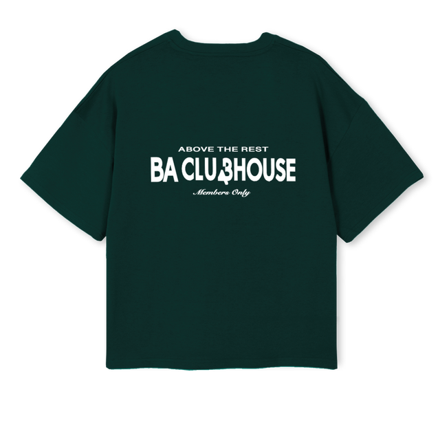 BA ESSENTIAL_W Wild Green Oversized Boxy Tee.