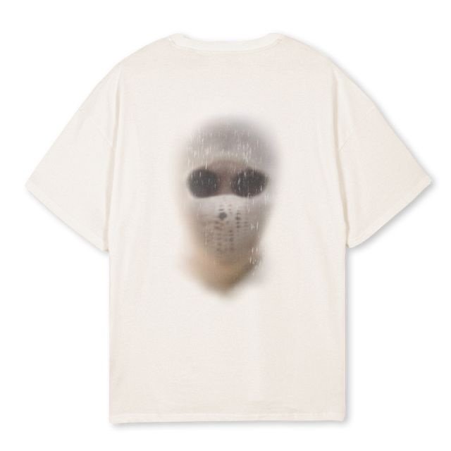 BEAHATER MUTE Vintage White Oversized Tee.