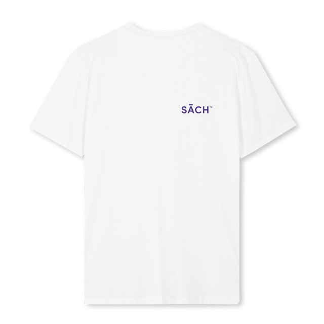 SACHTEE White Regular Tee.